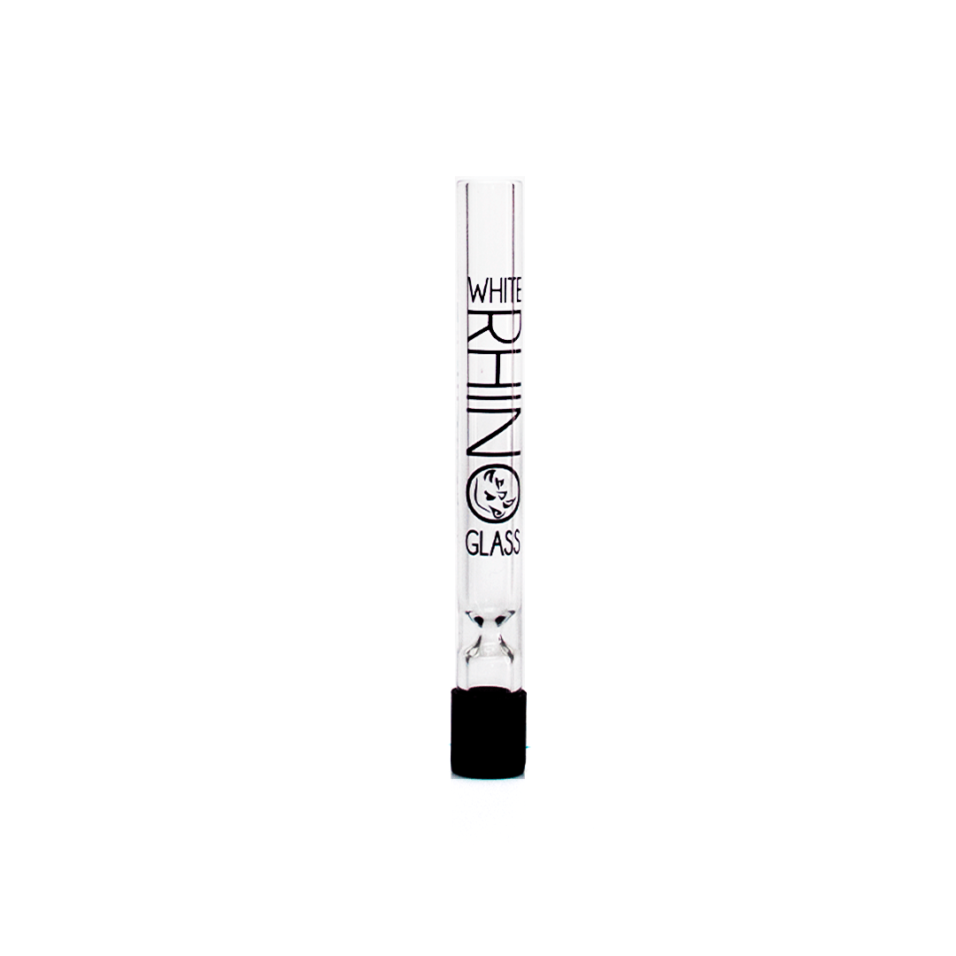 Hitter White Glass Chillum 4.5"