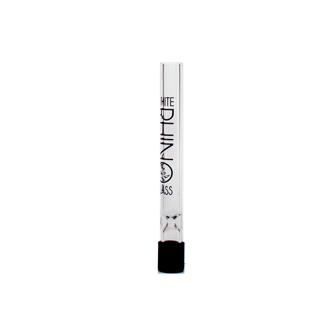 Hitter White Glass Chillum 4.5"