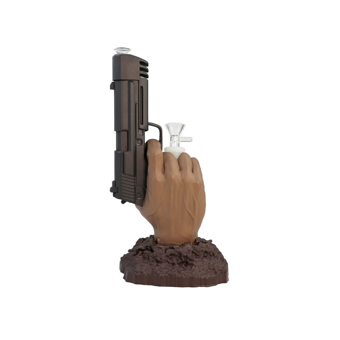 Bong Resina Pistol Hand 27CM