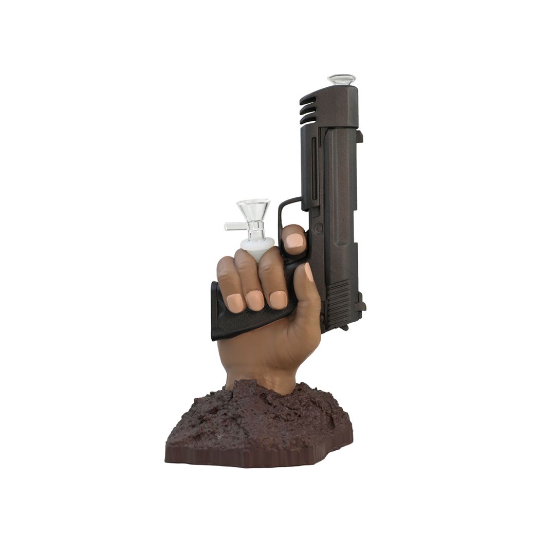 Bong Resina Pistol Hand 27CM