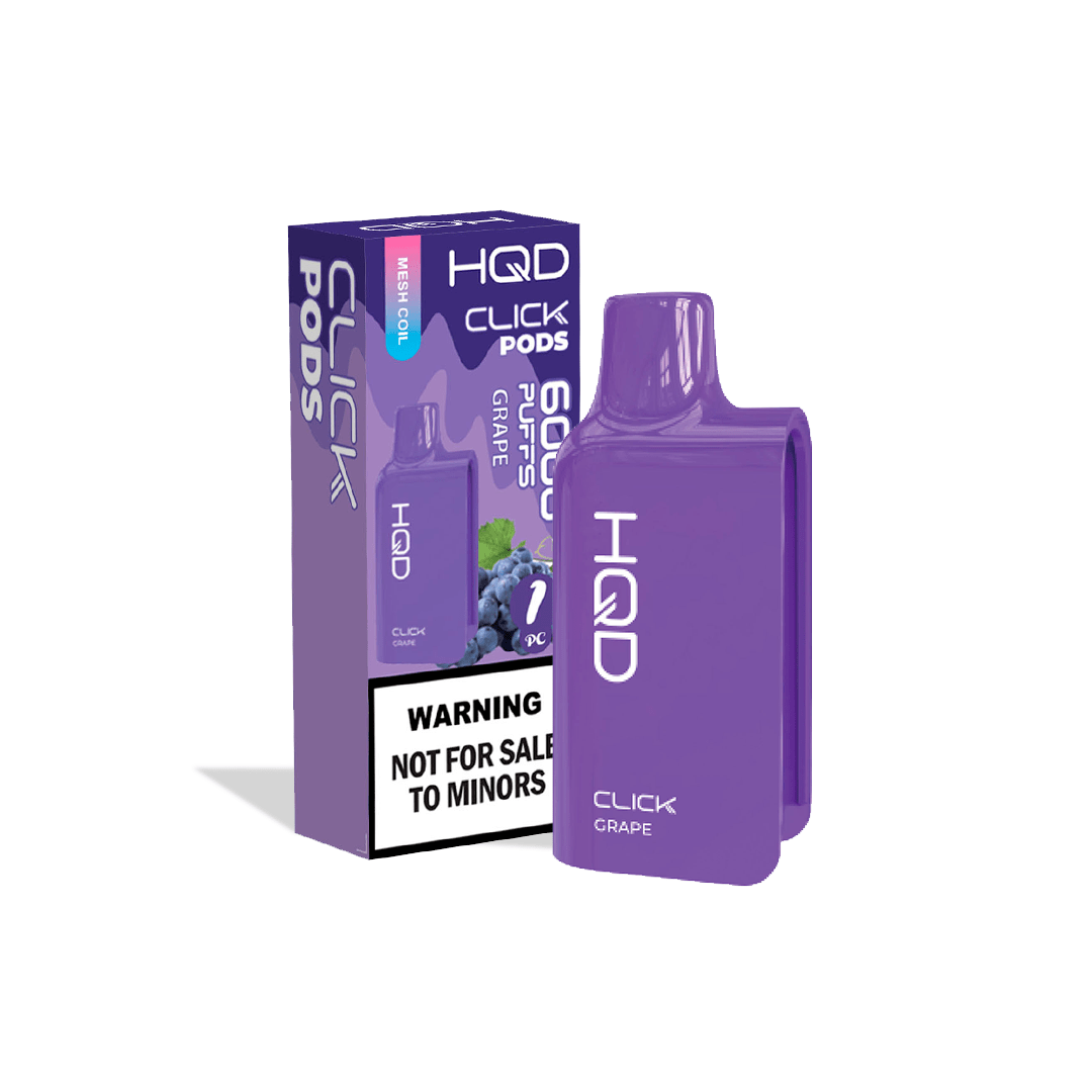 Repuesto HQD Click POD - Grape | 6000 Puffs