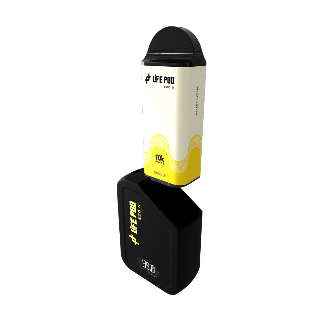 Life Pod Eco II Kit 10K - Banana Custard 2 Life Pod Eco II Kit 10K - Banana Custard
