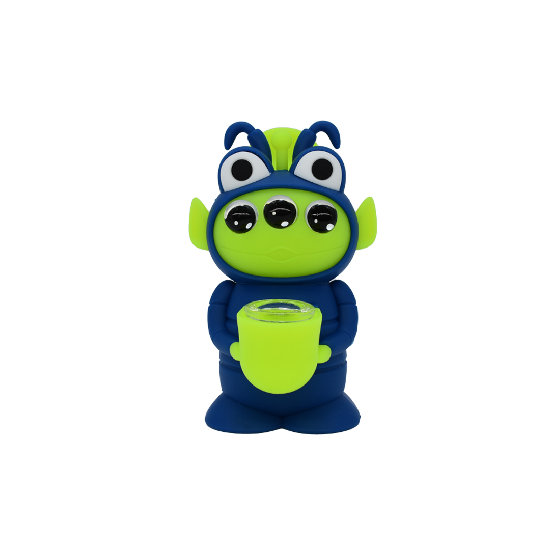 Bong Silicona Alien Little Green 15CM
