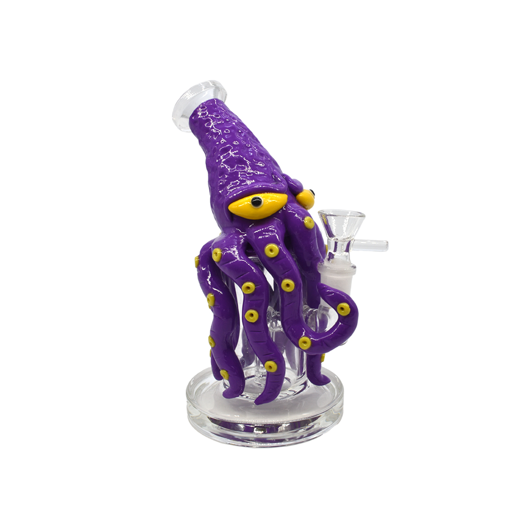 Bong Vidrio Straight Octopus 22CM