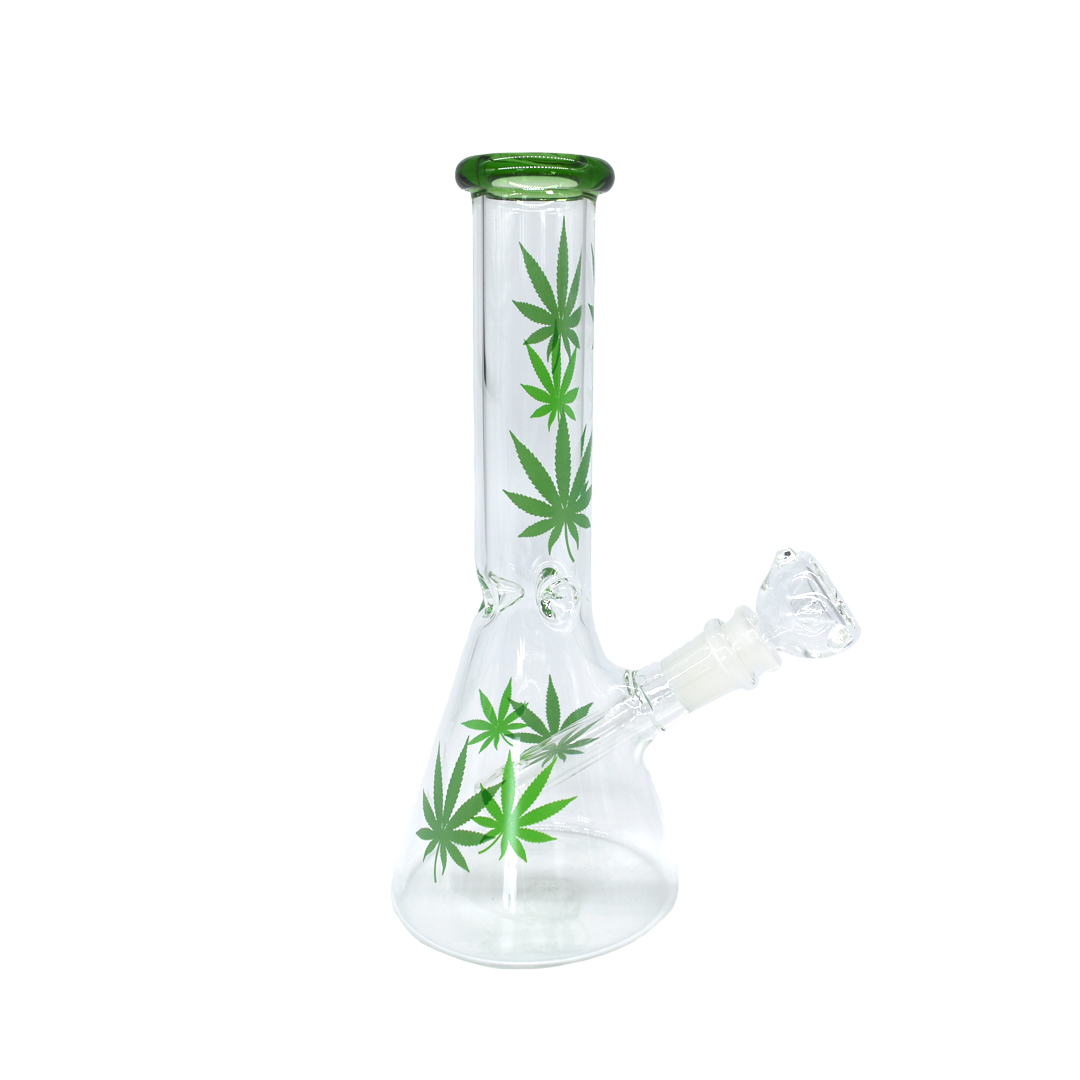 Bong Vidrio Beaker Leaf 25CM