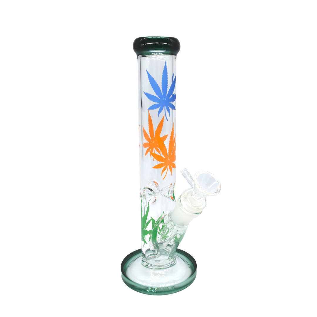 Bong Vidrio Straight Leaf 25Cm
